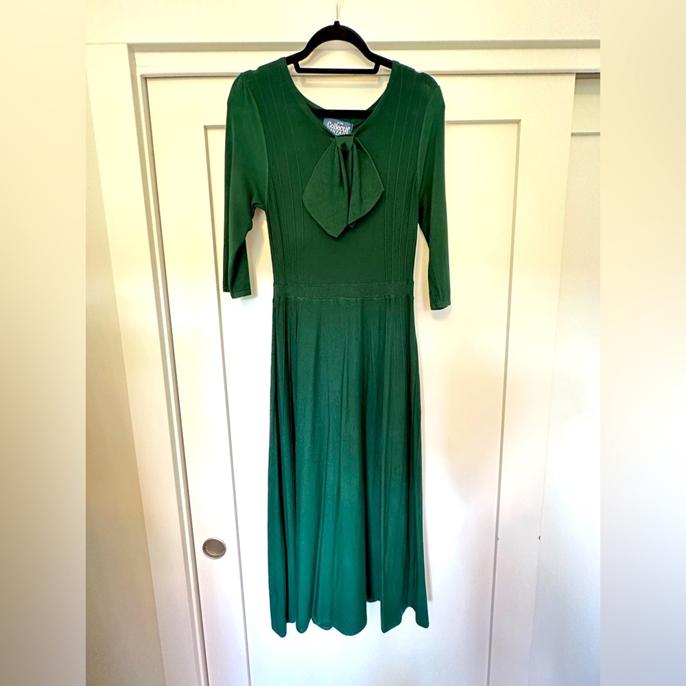 Beautiful Vintage 30’s/ 40’s style REPRODUCTION (=brand new) Drape Knit Dress.